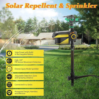 Outdoor Motion Sensor Water Sprinkler for Garden Protection