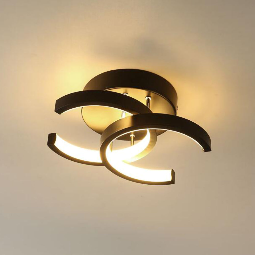 Modern Black LED Ceiling Lamp