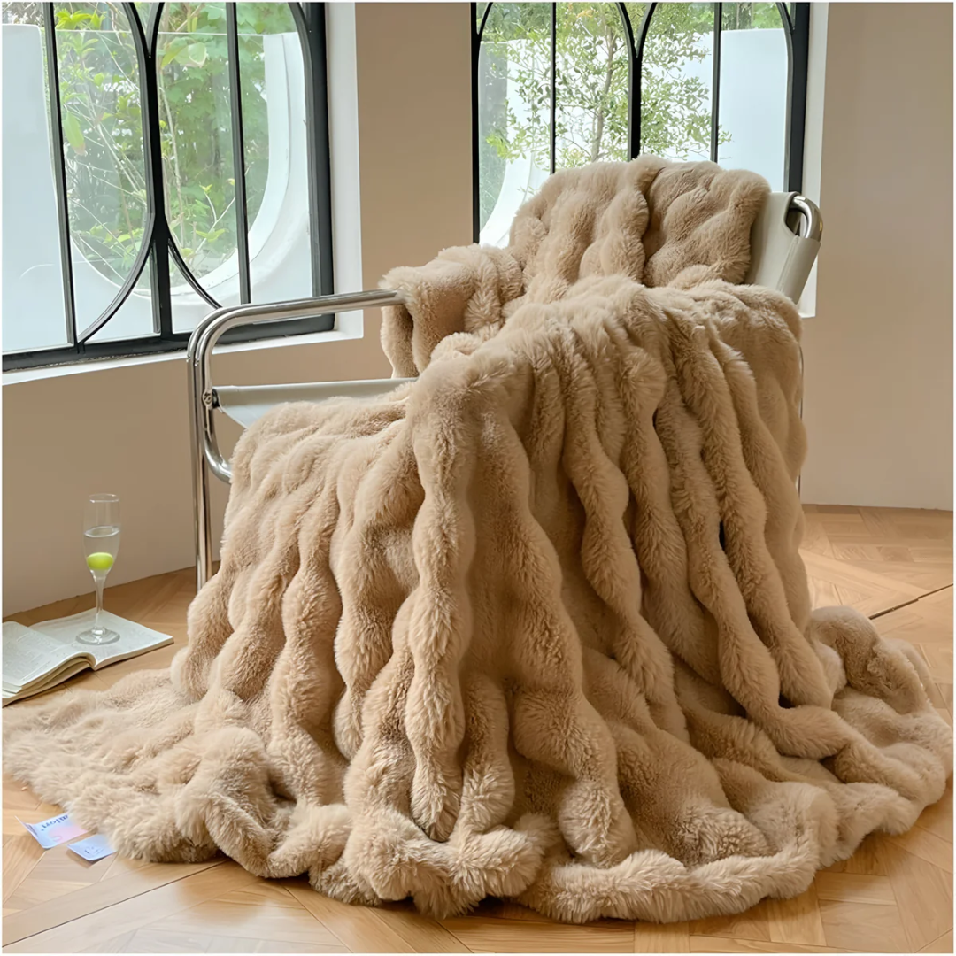 Plush Fuzzy Throw Blanket