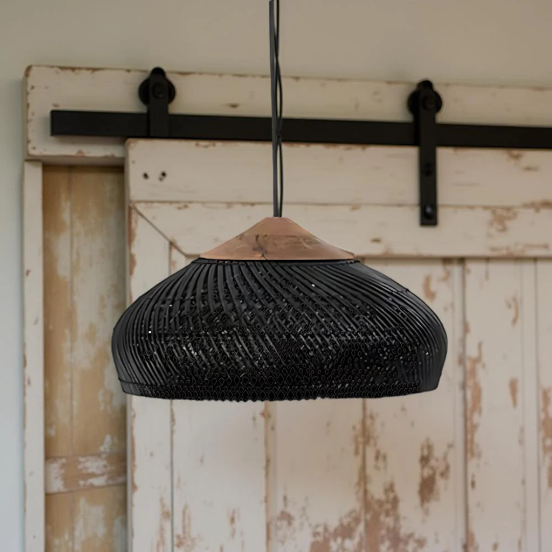 Natural Woven Pendant Light Fixture