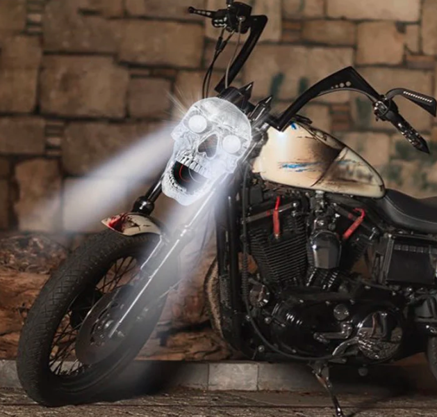 Bold LED Bike Skull Lamp