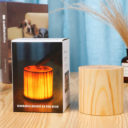 Modern Wooden LED Bedside Table Lamp
