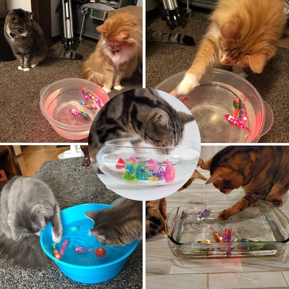 Interactive Cat Toy Set with Realistic Swimming Motion and Light – Best Cat Toys for Active Play-2