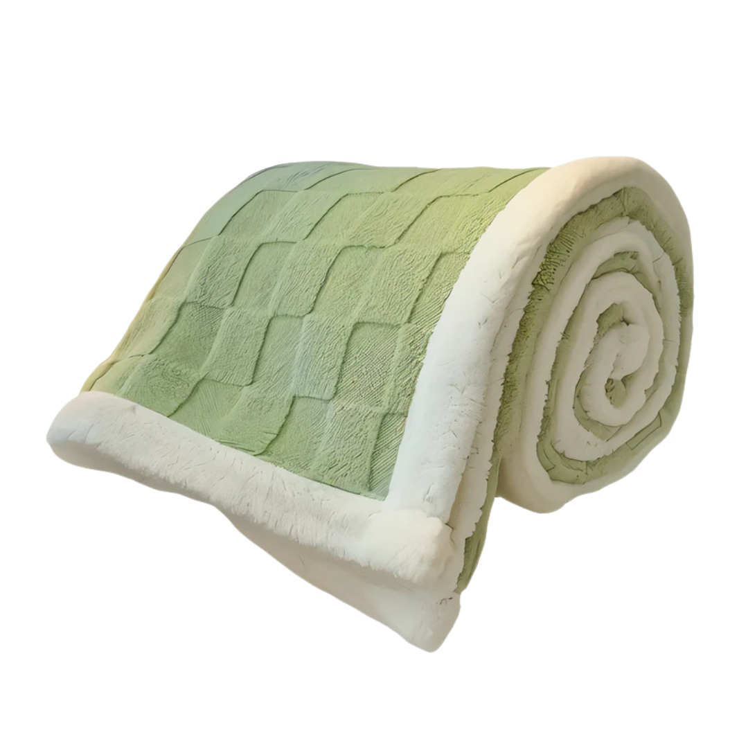Plush Fesara Fleece Throw Blanket