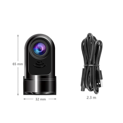 Compact 1080P HD Car Dash Cam with Rotating Lens - Fesara