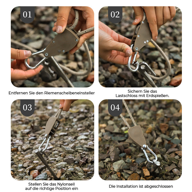 Durable Rope for Pulley Adjustment