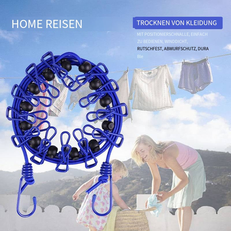 Compact Folding Travel Clothes Drying Rack