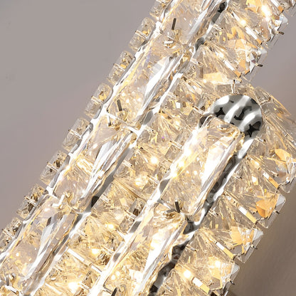 Luxury Crystal LED Wall Light with Adjustable Dimmer