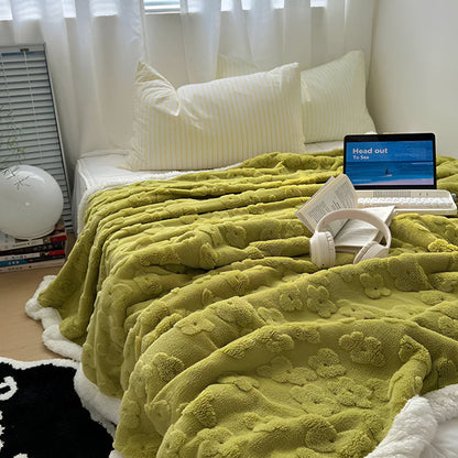 Plush Cozy Sherpa Throw Blanket
