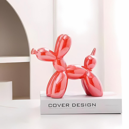 Colorful Porcelain Dog Figurine Statue