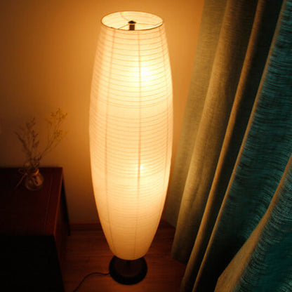 Tall Slim Paper Shade 2-Light Floor Lamp