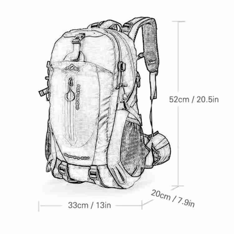 Waterproof Hiking Backpack 40L for Outdoor Travel