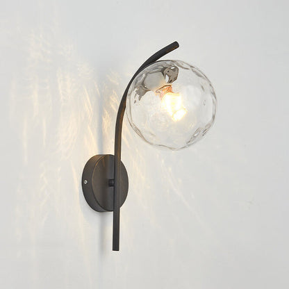 Elegant Glass Pendant Arc Wall Light