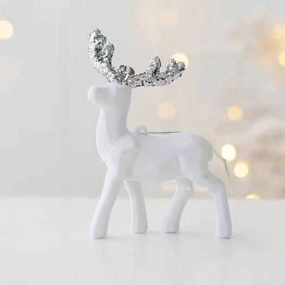 Shimmering Reindeer Christmas Ornament