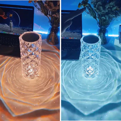 Luxury Glass LED Table Lamp - Fesara