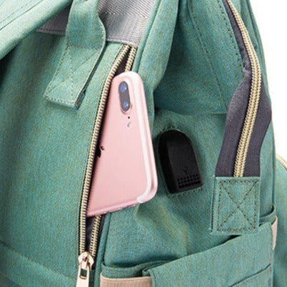 Spacious USB Baby Diaper Bag Backpack
