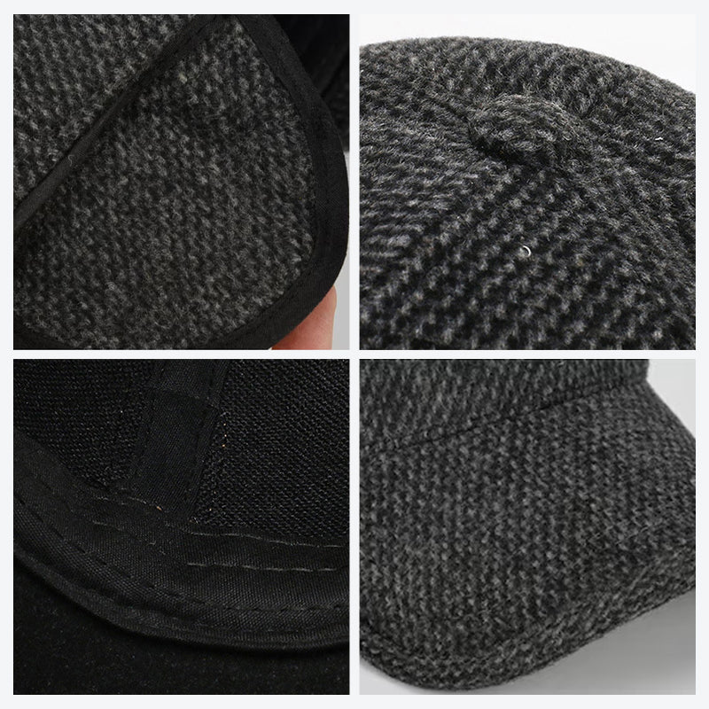 Warm Beanie Baseball Cap with Ear Flaps
