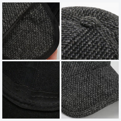 Warm Beanie Baseball Cap with Ear Flaps