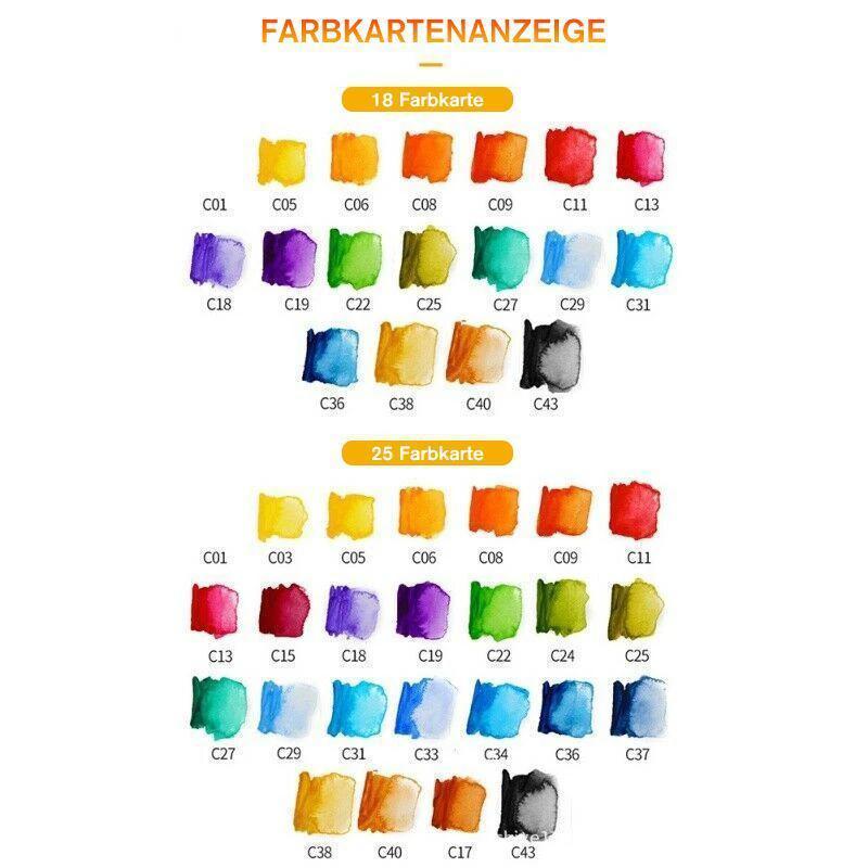 Vibrant Artists Gouache Paint Palette