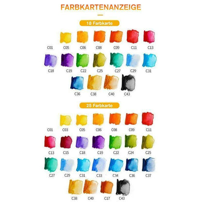 Vibrant Artists Gouache Paint Palette