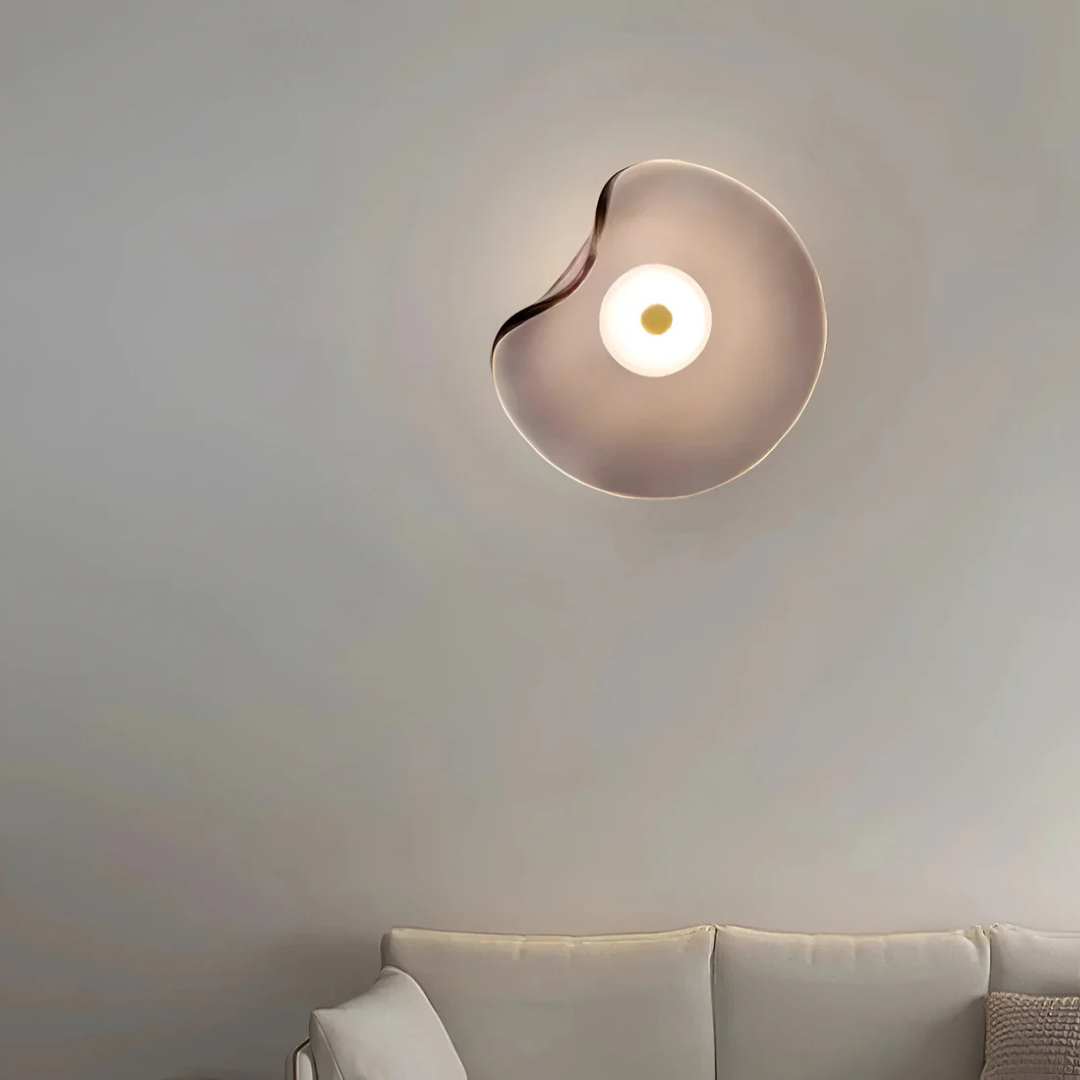 Round Glass Mounted Lamp