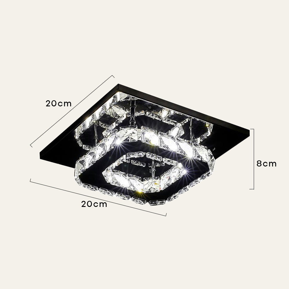 Luxury Crystal LED Ceiling Light Fixture