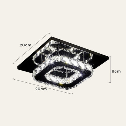 Luxury Crystal LED Ceiling Light Fixture