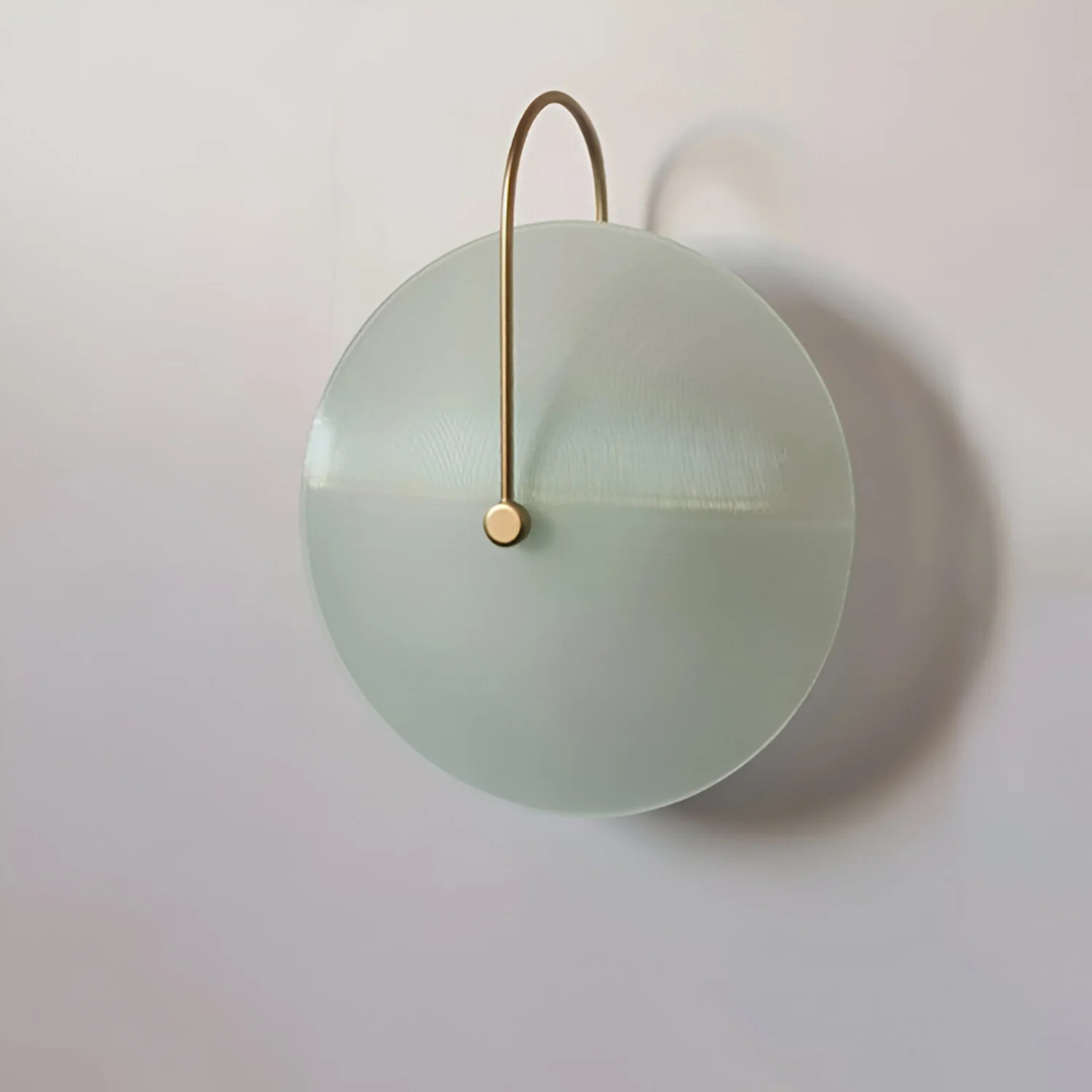 Simple Round Glass Wall Light