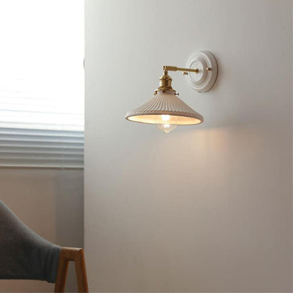 Classic Asian Style Metal 1-Light Wall Sconce