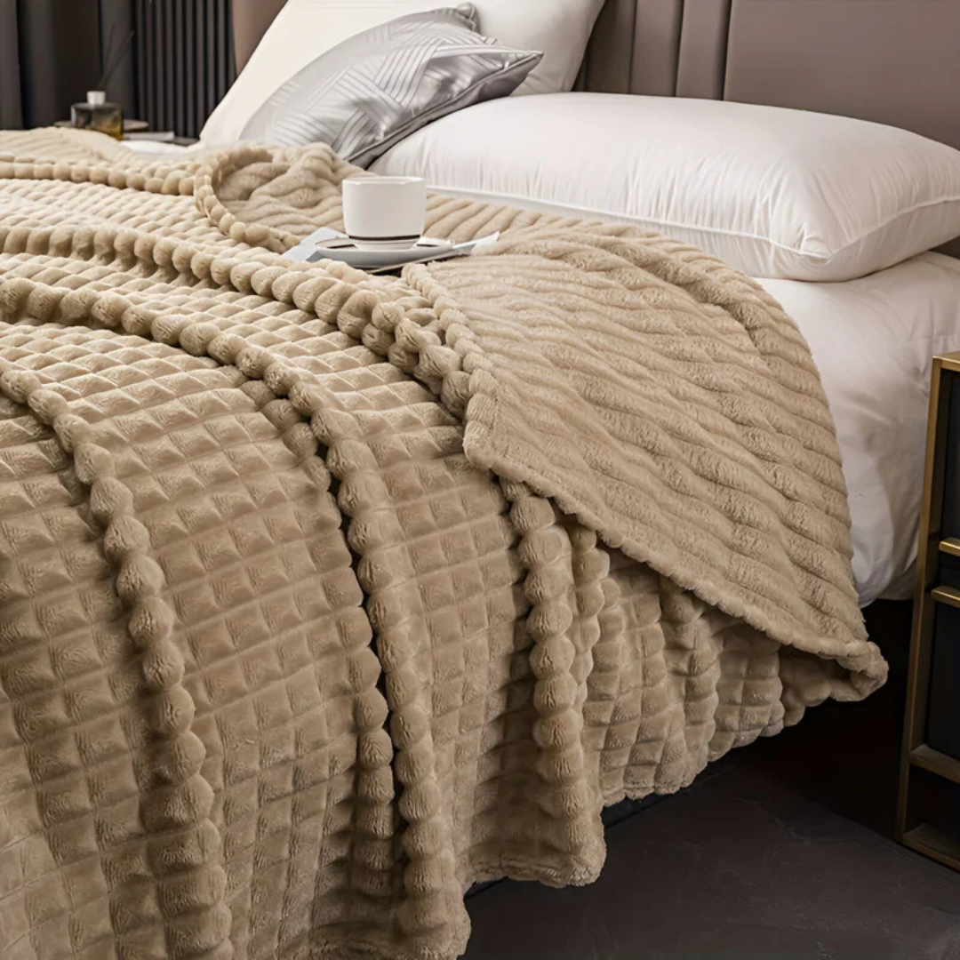 Plush Cozy Fleece Throw Blanket