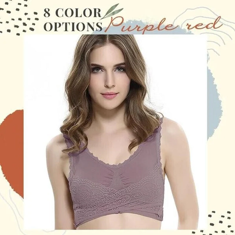 Comfortable Front Closure Lace Bra