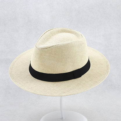 Natural Woven Panama Sun Hat