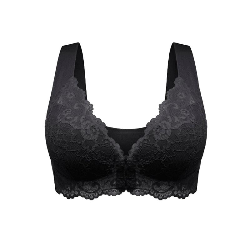 Delicate Lace Bra with Front Closure