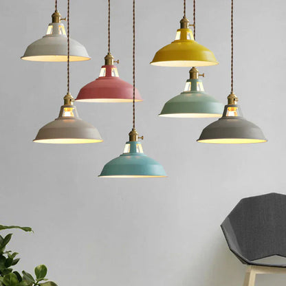 Vintage Metal Pendant Light