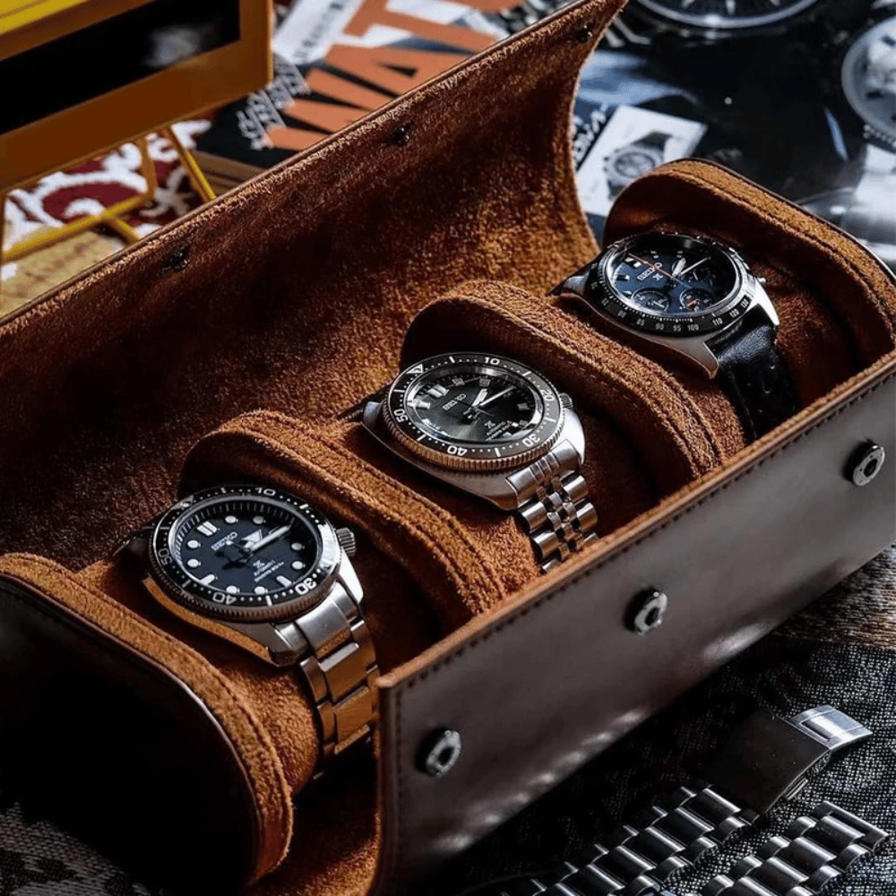 Premium Leather Watch Box - Elegant Storage Case