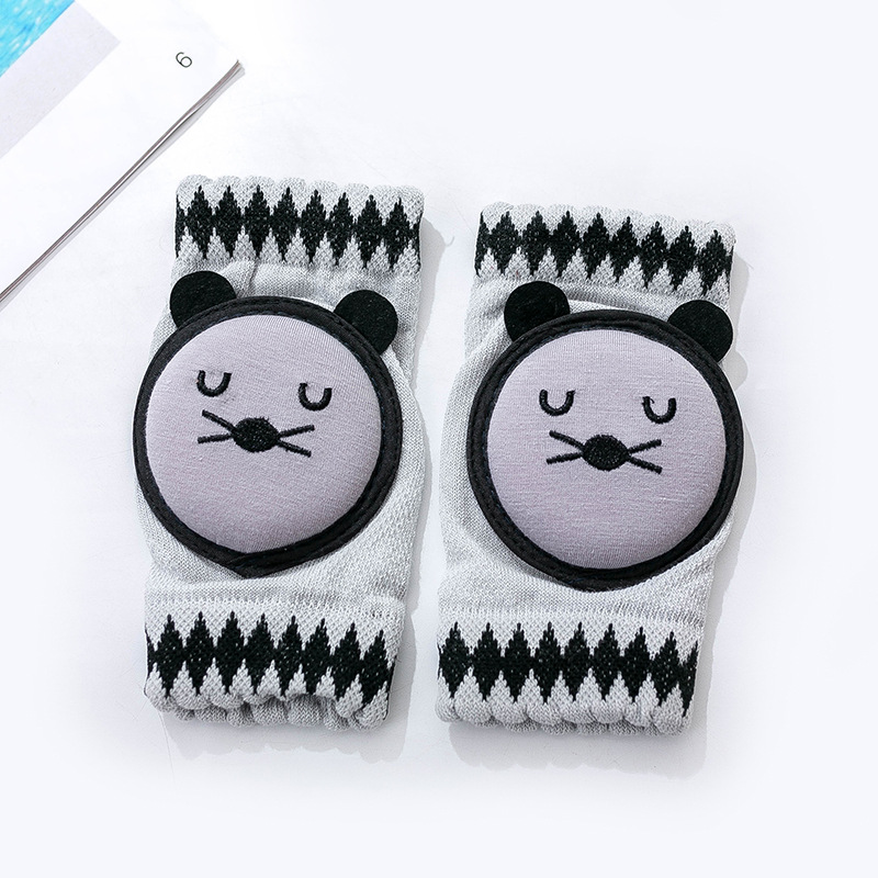 Soft Baby Crawling Kneepads with Grip Protection