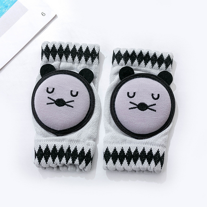 Soft Baby Crawling Kneepads with Grip Protection