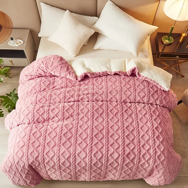 Plush Double Sided Soft Duvet Cover Set