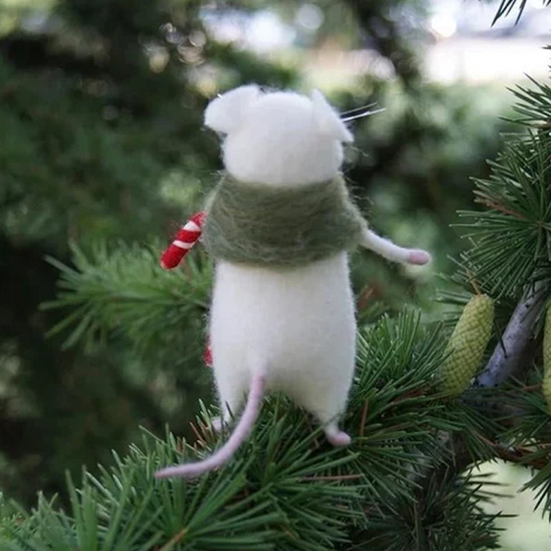 Spooky Felt Halloween Mouse Decoration