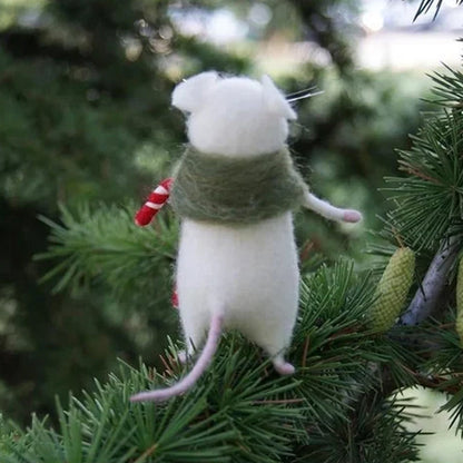 Spooky Felt Halloween Mouse Decoration