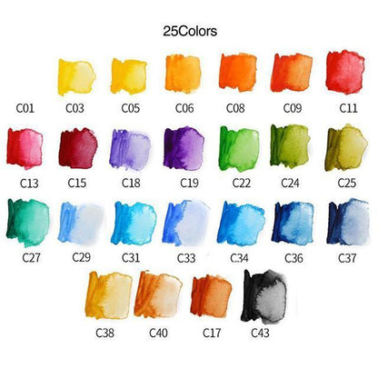 Compact Travel Watercolor Painting Sets