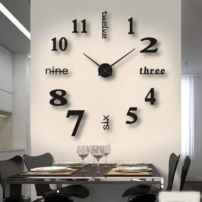 Quiet Large Wall Clock Classic Home Decor