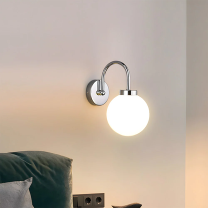Elegant Glass Sphere Wall Light