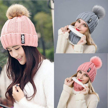 Warm Cozy Cotton Winter Beanie Hats - Fesara