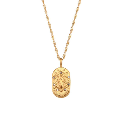 Delicate Astrology Symbol Pendant Necklace