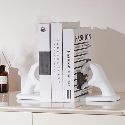 Elegant Heart Shaped Book Ends in Rose Gold