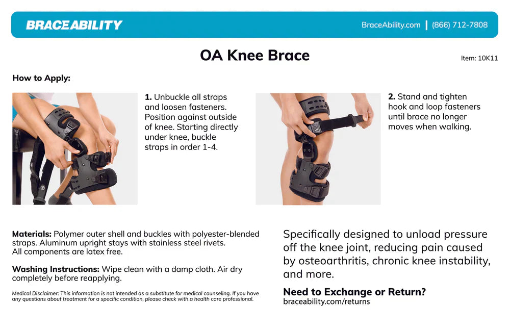 Knee Pain Relief Brace - Extra Support for Arthritis Comfort