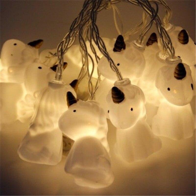 Colorful Unicorn Fairy String Lights 10 Pack
