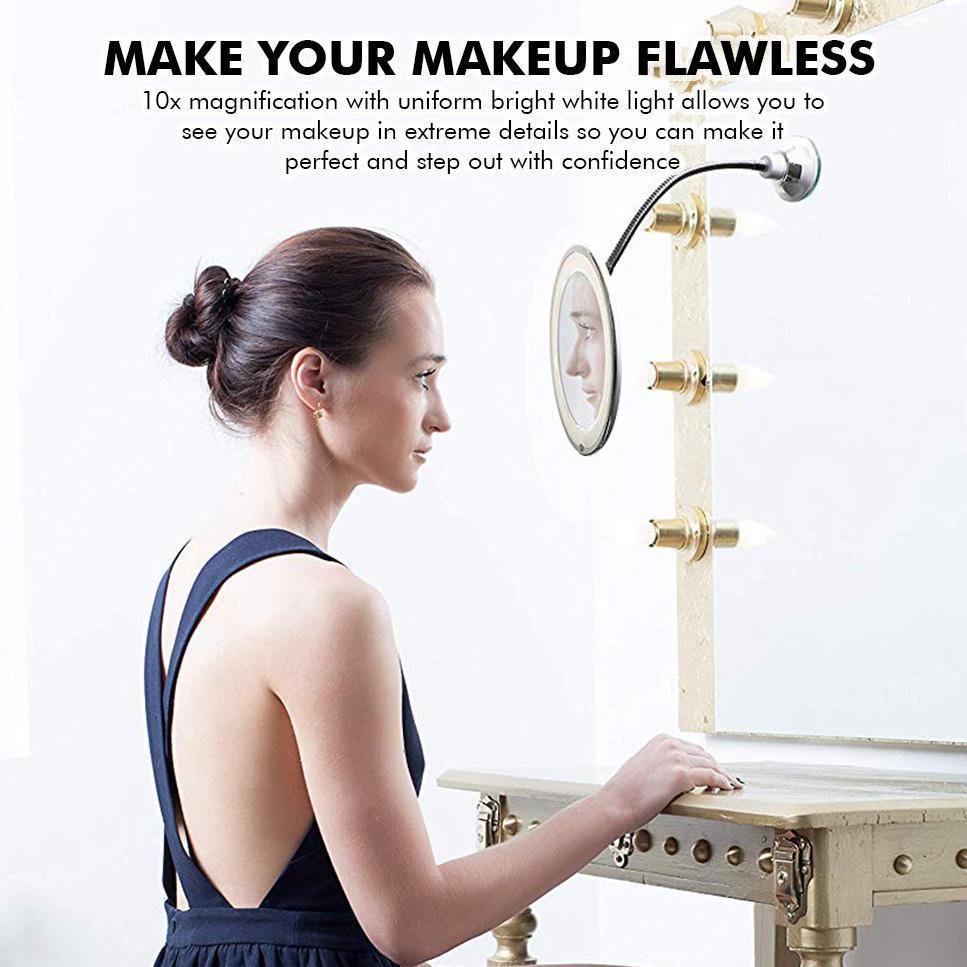Fesara | 10x Magnifying LED Vanity Mirror