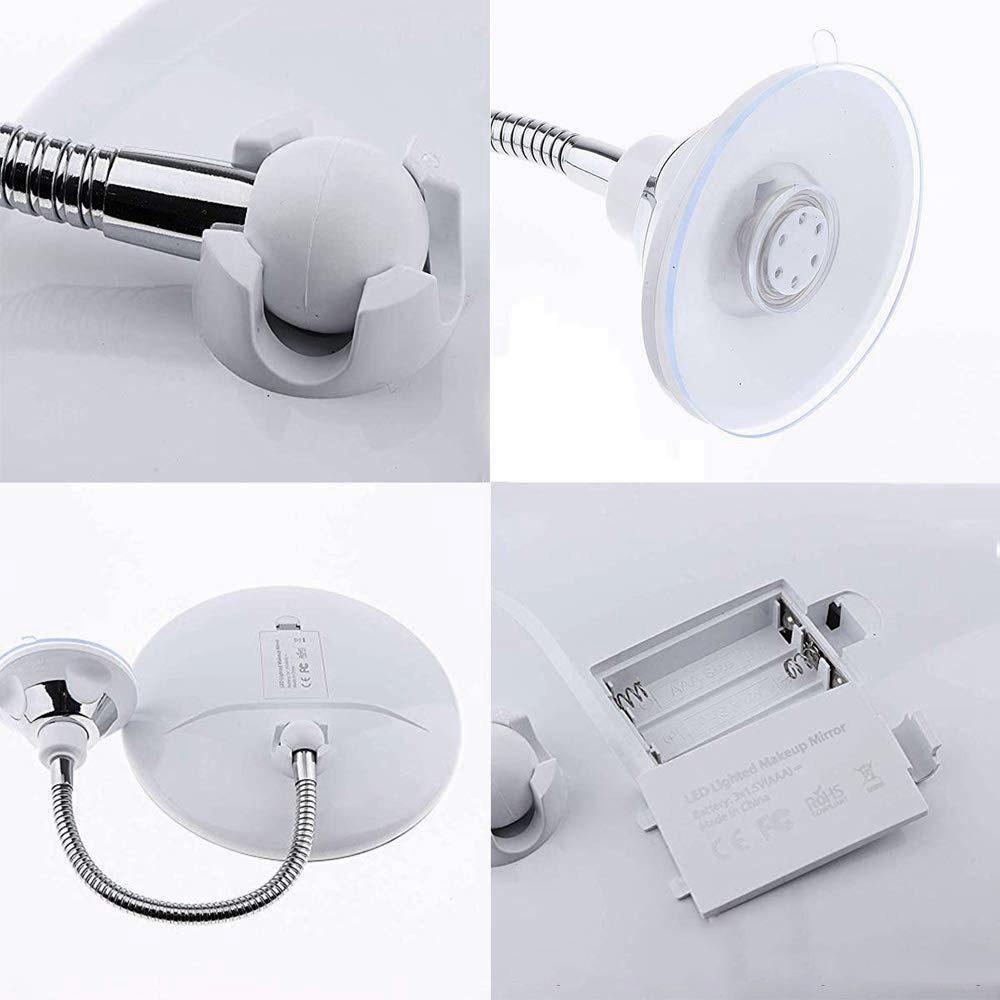 Fesara | 10x Magnifying LED Vanity Mirror